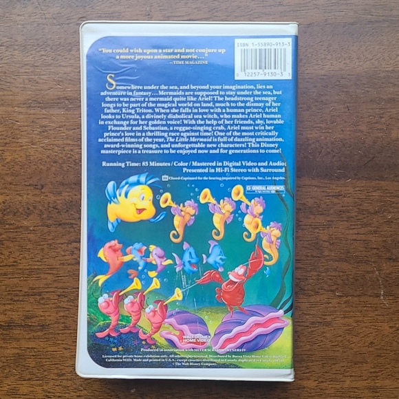 BANNED COVER RARE THE LITTLE MERMAID DISNEY VHS - Picture 4 of 6